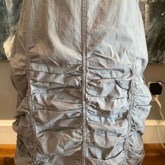 Stretchy ruched grey dress sz XL - Picture 5 of 7